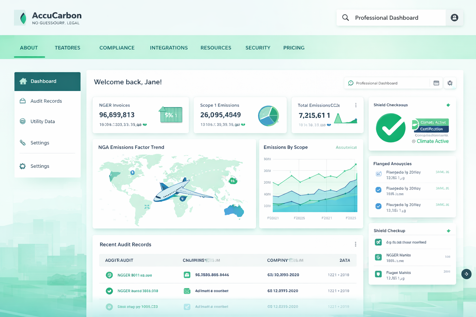Professional Dashboard